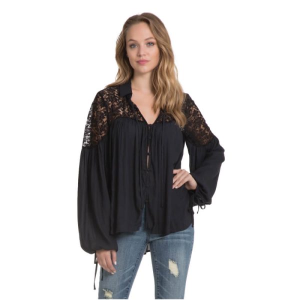 Net Blouson Top